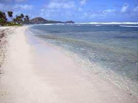 Caribbean rental villa at Pelican Cove beach